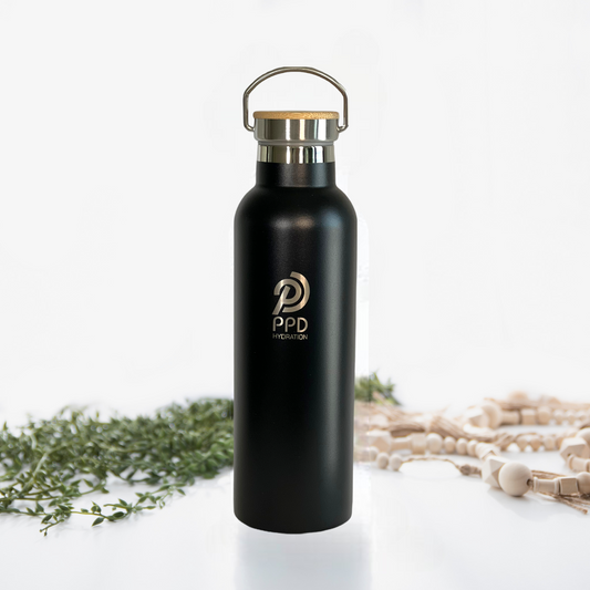 750ml Water Bottle - Black (25oz)