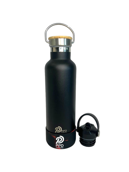 750ml Water Bottle - Black (25oz)