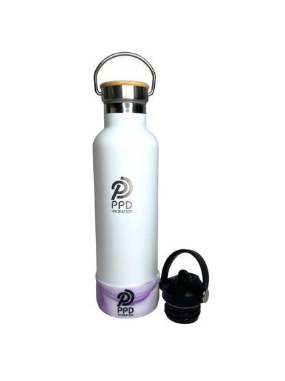750ml Water Bottle - White