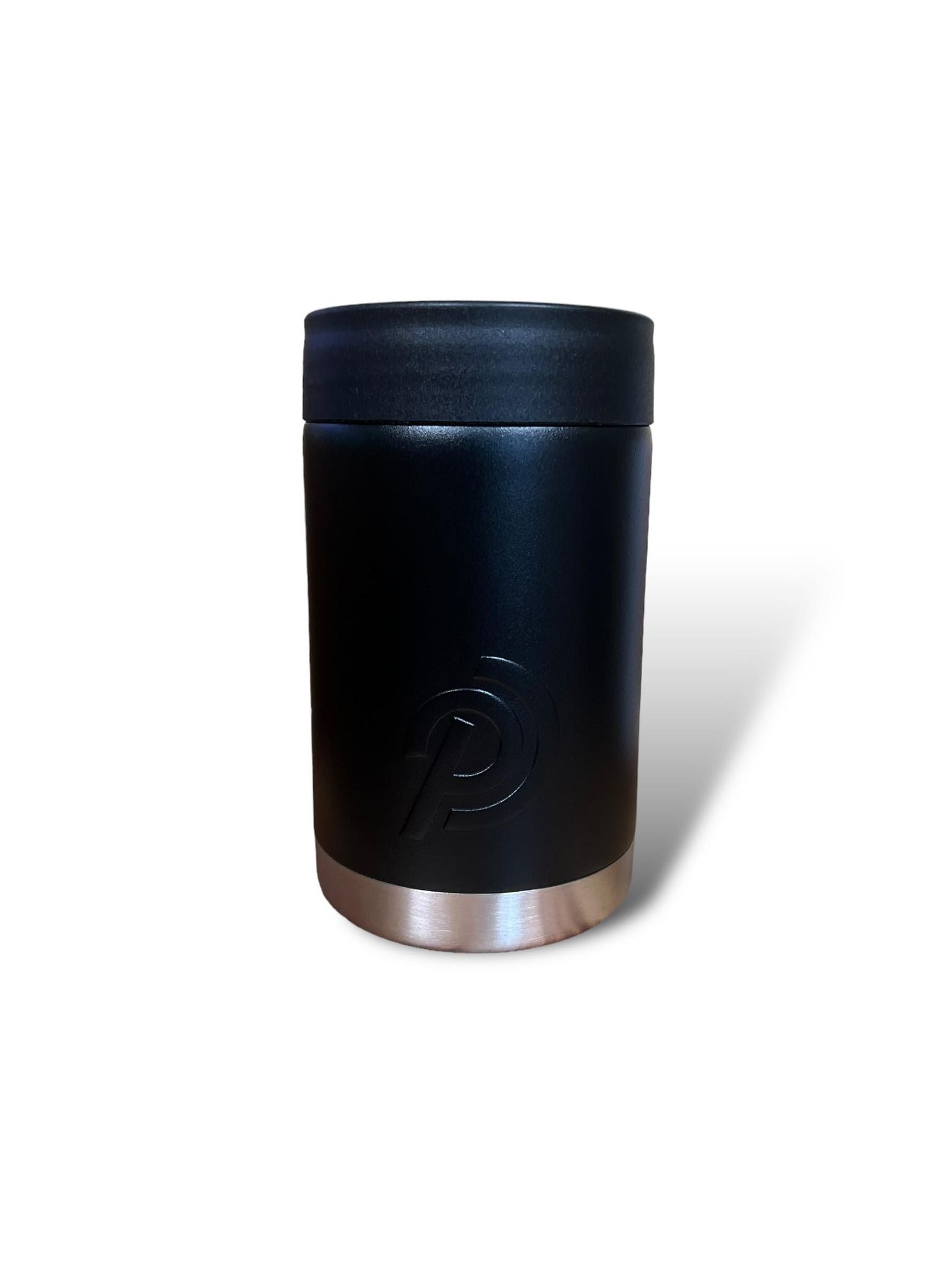 Black can cooler stainless steel double insulted Koozie 
