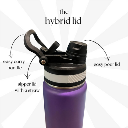 1.2L (40oz) Wide lid - Hot Pink