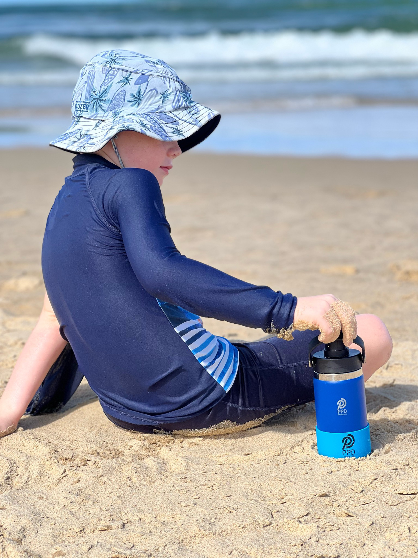 On The Go Compact Bottle - Blue