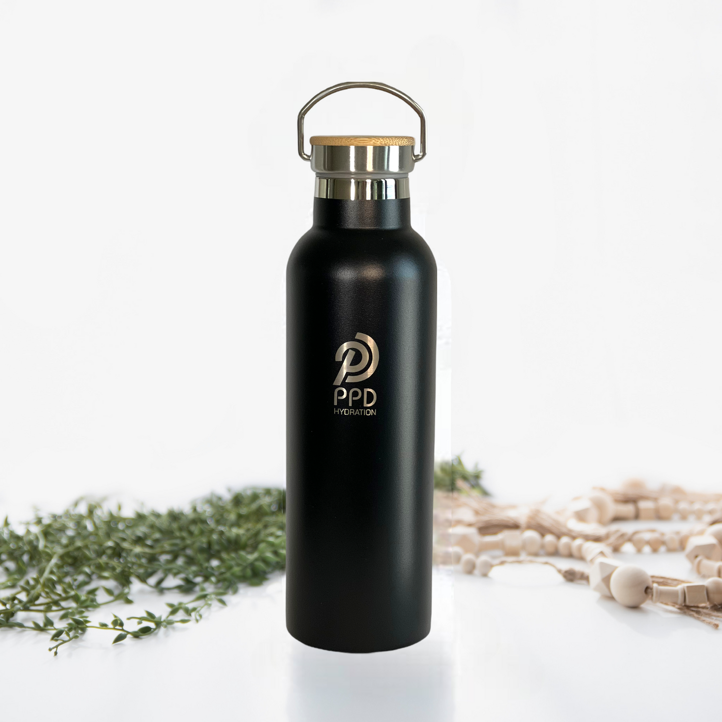 750ml Water Bottle - Black (25oz)