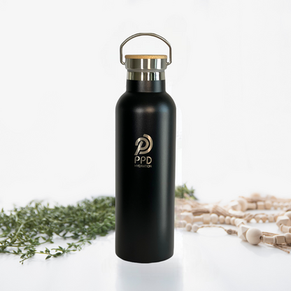 750ml Water Bottle - Black (25oz)