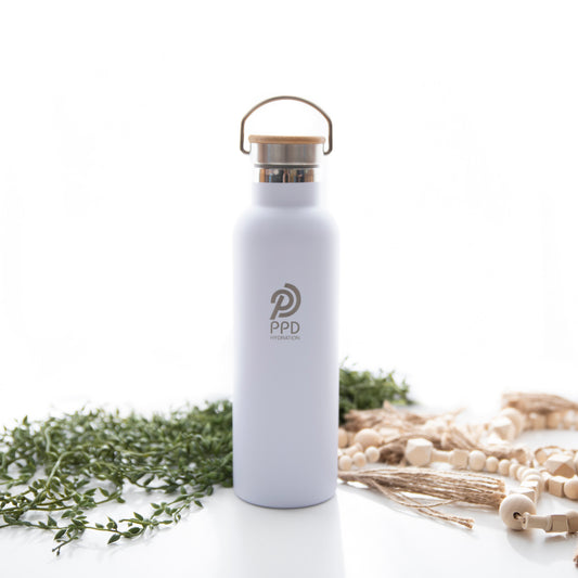 750ml Water Bottle - White