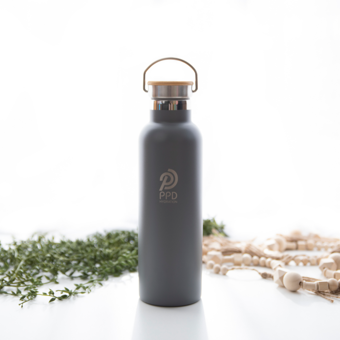 750ml Water Bottle - Grey (25oz)