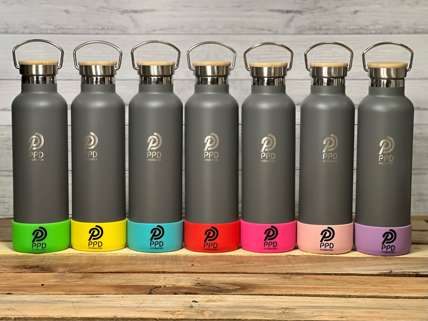 750ml Water Bottle - Grey (25oz)